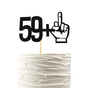 <span class=keywords><strong>Buon</strong></span> <span class=keywords><strong>compleanno</strong></span> 59 + 1 decorazione per torta con dito medio <span class=keywords><strong>60</strong></span> <span class=keywords><strong>compleanno</strong></span> Topper per decorazioni per feste a tema <span class=keywords><strong>60</strong></span> anni - Product Image 4