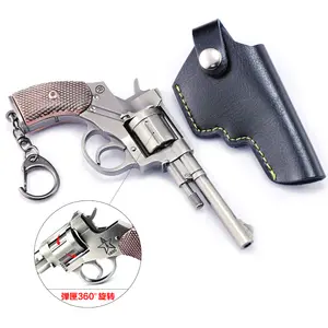 Gantungan kunci liontin Ak47 Desert Eagle Gun cetakan senjata Aloi gantungan kunci gantungan kunci hadiah mobil kustom Logo logam gantungan kunci