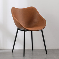 Chaise inclinable de luxe pour salle à manger, chaise de salle à manger domestique, chaise de café de loisirs, chaise simple pour réunions d'affaires