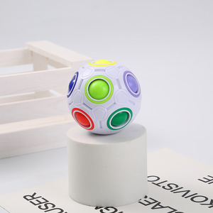 Nén Chống lo âu cứu trợ đồ chơi mới và Kỳ Lạ giảm căng thẳng ma thuật Cube kẹo màu 12-lỗ cầu vồng bóng - Product Image 5