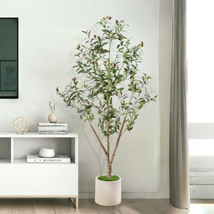 Arbre d'olivier artificiel de style méditerranéen naturel de 70,86 pouces de haut avec un design détachable en 4 sections, grande élégance portable - Product Image 2