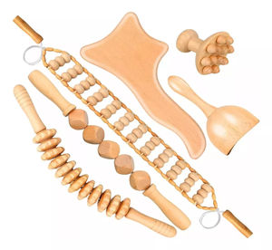 Kit de Massage thérapeutique professionnel en bois, appareil Anti-Cellulite, neuf roues en bois, plaque de guidage abdominale, livraison gratuite - Product Image 2