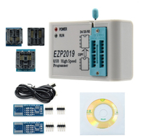 Nuevo Programador SPI USB de Alta Velocidad EZP2019 Compatible con 24 93 EEPROM 25 Flash BIOS Chip+5 Sockets Set Completo H224