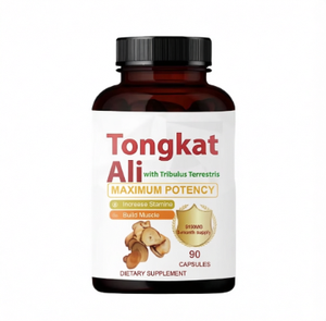 Suplemento Energético para Hombres Adultos Tongkat Ali Tribulus Terrestris, 90 Cápsulas Veganas Sin Gluten, Fórmula Natural 9 en 1 con Maca y Ashwagandha - Product Image 1