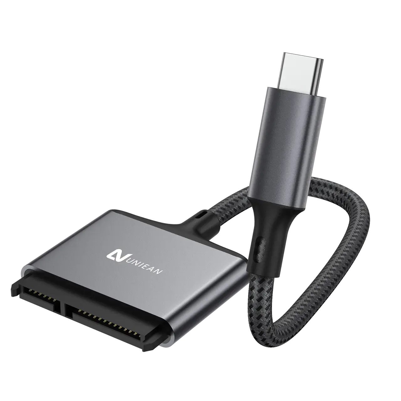 Kabel konverter USB C ke Sata, konverter eksternal USB C ke SATA, kabel USB 3.0 ke 2.5 ", adaptor Hard Driver Sata, konverter aluminium untuk SSD HDD