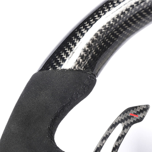 พวงมาลัยคาร์บอนไฟเบอร์ใช้สำหรับรถ Audi A3 <span class=keywords><strong>A4</strong></span> S4 Rs3 Rs5 ttrs <span class=keywords><strong>B9</strong></span> <span class=keywords><strong>A4</strong></span> A5 8P A8 A6พวงมาลัยรถยนต์ A7 LED - Product Image 6