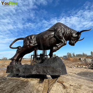 Scultura del toro di combattimento del bronzo del metallo fuso di alta qualità per le vendite - Product Image 2