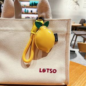 Llavero de Cuero PU con Impresión UV Personalizada de la Serie de Frutas CHENXI, con un Lindo Diseño de Limón y Cereza para Niñas - Product Image 5