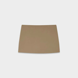 Women's Brown Knitted Short <b>Skirt</b>-Simple Stylish Casual Design High Quality Custom-Made Factory Product - Product Image 1