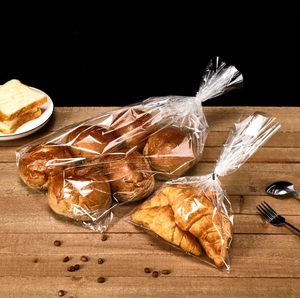 Bolsas de plástico CFC para pan con refuerzo inferior transparente con lazos, celofán, violonchelo para pan casero o uso en panadería - Product Image 4