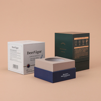 Boîte cadeau en papier rigide personnalisée en gros, boîte d'emballage en carton rigide de luxe, fournisseur d'emballages de marque OEM ODM