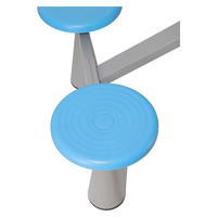 Ensemble de table et de chaises de salle à manger résistant aux intempéries, 4 places, pour l'intérieur et l'extérieur, pour la cuisine et la salle à manger