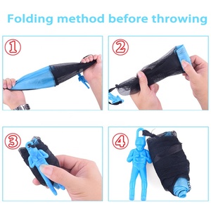 Samtoy – Mini <span class=keywords><strong>parachutiste</strong></span> de jeu en plein air pour enfants, <span class=keywords><strong>jouet</strong></span> de Parachute de soldat volant à <span class=keywords><strong>lancer</strong></span> à main libre pour enfants - Product Image 2