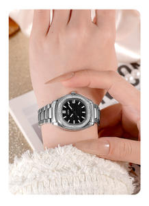 Factory Wholesale Custom High Quality Sparkling Moissanite Bezel Quartz 5A Design Custom Logo Waterproof <b>Watches</b> - Product Image 2