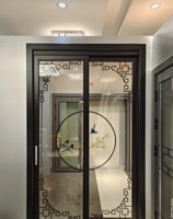 Puerta Plegable Moderna de Doble Vidrio Templado con Aislamiento Térmico, Garantía de 5 Años, Apertura por Empuje Similar a una Puerta Normal
