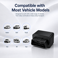 Traceur GPS OBDII universel 2G GSM LBS compatible PC, positionnement mondial sur Google Maps, dispositif de suivi de véhicule