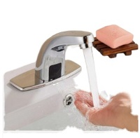 Robinet à capteur entièrement automatique, eau chaude/froide, infrarouge intelligent, en cuivre, à poser sur comptoir, moderne, simple, pour usage domestique
