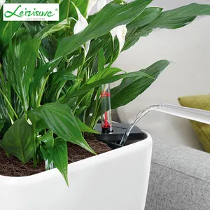 Fabriek Ningbo Port Goud Zilver Kleurrijke Grote Morden Pp Bloempot Tall Plein Planter Tuin Plant Pot Plastic