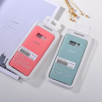 Emballage de détail étui en silicone liquide d'origine housse de protection souple pour Samsung Galaxy S10 S20 Plus s10e Note 10 + 20 + S7 edge