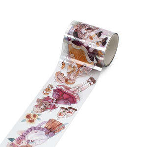 1 Rouleau de ruban adhésif pour animaux de compagnie, brillant et mignon, personnages d'anime, collage décoratif, bande de dessin animé - Product Image 4