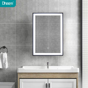 DHEEM moderne <span class=keywords><strong>ronde</strong></span> en aluminium led illuminé miroir <span class=keywords><strong>armoire</strong></span> à <span class=keywords><strong>pharmacie</strong></span> encastrée - Product Image 4