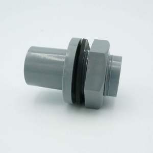 Conector de pared roscado recto para tuberías de PVC, accesorios de plástico Kansaikako P29-002 13A - Product Image 4