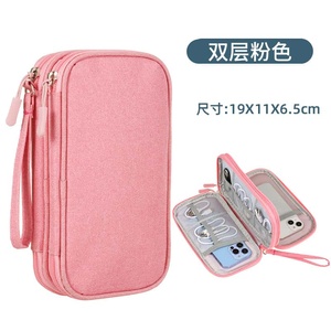 Organisateur en tissu Oxford, grande capacité, fermeture à glissière, sac gris multifonctionnel pour un usage quotidien - Product Image 5