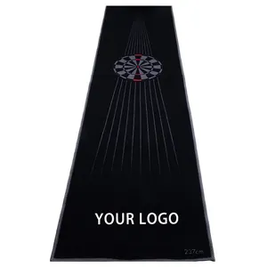 Aangepaste Gedrukt Rubber Dartbord Floor Mat Commerciële Dartbord Gooien Mat