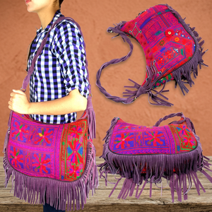 Vintage Girl's Hand Made Banjara <b>Fringe</b> <b>Bag</b> - Product Image 3