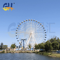 Fabricant de manèges de parc d'attractions de 65m Grande roue d'attraction foraine à vendre
