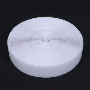 Wholesale non-adhesive woven sewing machine sewing hook and loop <b>tapes</b> fasteners clothing accessories <b>white</b> support OEM ODM - Product Image 3