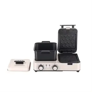 Wholesale Multi-function Sandwich Maker 3 In 1 Breakfast Maker With Frying Function Steam Cooker