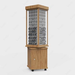 Soporte de exhibición de reloj giratorio rectangular estrecho OEM ODM <span class=keywords><strong>vitrina</strong></span> de reloj de pulsera de lujo soporte de reloj de pulsera de suelo de supermercado - Product Image 3