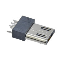 Connecteur mâle Micro USB 2.0 Type B BTRE TC-0271 à 5 broches, vertical, mini prise V8, câble de charge et de données à ressort 2A/5A 1.0mm