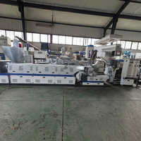 Ligne de production de fabrication de particules de plastique dur PP/PE ABS recyclé à partir de déchets plastiques intégrée à un moteur à vis simple