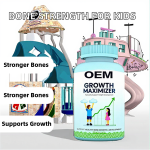 Suplemento para Aumentar la Estatura, 60 Cápsulas de Calcio y Zinc para la Fortaleza Ósea - Product Image 1