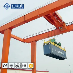 RMG Rail Mounted Gantry Crane Container Type Gantry Frame With Saddles Port A8