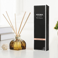 50ml huile essentielle d'aromathérapie en verre sans flamme pour diffuseur de roseau chambre toilette désodorisant décor à la maison désodorisant