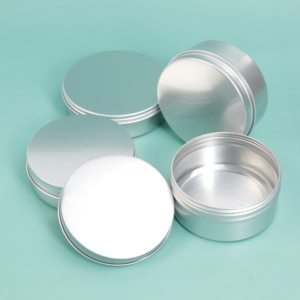 60ml 80ml Empty Aluminum Metal Cans Cosmetic Tin Jars with <b>Customized</b> Logo Silk Screen Printing - Product Image 1