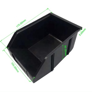 Electronic ESD <strong>SMT</strong> Rack Black PCB Packing <strong>Storage</strong> <strong>Component</strong> Container Plastic Circulation Bin Conductive Tray Anti-static <strong>Box</strong> - Product Image 2