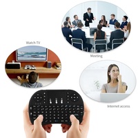 Keyboard nirkabel mini i8 warna-warni