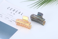 Pinces à cheveux coréennes alphabet tendance et confortables pour filles et femmes, pinces à cheveux en plastique personnalisées de 7,5 cm pour la Fête de l'Indépendance