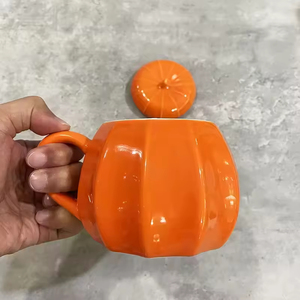 Mug en céramique citrouille d'Halloween 360ML – Cadeau fantaisie pour fête à thème Halloween et festival de la récolte d'automne - Product Image 4