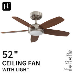 Ventilateur de plafond intelligent LED moderne de 52 pouces avec télécommande, connectivité Wi-Fi, 5 pour salon, maison, avec lampes LED de disposition AGI32 - Product Image 3