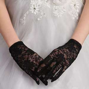 Gants en <span class=keywords><strong>dentelle</strong></span> de soie Sexy pour femmes, personnalisés, bon marché, quantité minimale de commande, contre le soleil, pour conduire, été, - Product Image 2