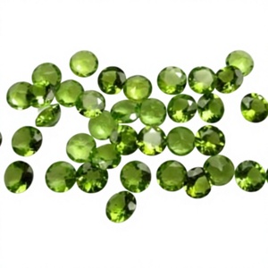 Peridoto Verde Natural de 6mm, Corte Facetado Redondo, Piedra Preciosa Suelta, Certificado por Terceros, Venta al Por Mayor, Gopika Exports para Joyería - Product Image 1