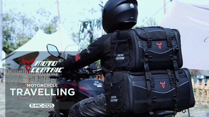 Motocentric Heavy-Duty Motorcycle Saddle Bag Durable Storage