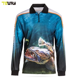 BETHERIVAL Vente en gros de t-shirts de pêche à manches longues en polyester 100% à séchage rapide, grandes tailles - Product Image 1