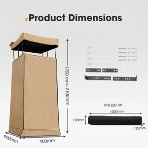 Ducha Privada Oculta para Tienda de Campaña en el Techo, Doble Uso como Inodoro, Ducha de Camping Integrada en <span class=keywords><strong>Toldo</strong></span> - Product Image 3
