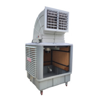 Refroidisseur d'air mobile sur pied 25000m³/h, ventilateur à simple sortie d'air, climatiseur portable léger et mobile pour extérieur